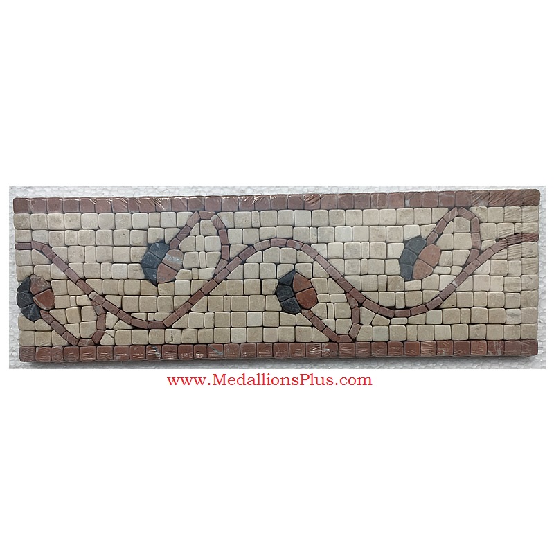 Trenton (rojo), Honed Mosaic Tile Listello 4" x 12"